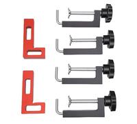 Spacnana 2PCS Aluminum Alloy Right Angle Clamps 90 Degree Corner Clamps with Scale Markings for Woodworking Cabinet Furniture Drawer Assembly