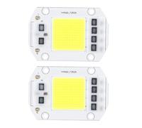 Spacnana 2PCS COB LED Light Chip, 100W High Power Cold White LED Chip Bead 6x4cm Aluminum Body for Spotlight Floodlight Replacement