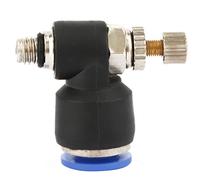 Spacnana 2pcs Pneumatic Pipe Fitting Quick Connect Air Controller Copper Plastic Pipe Connector Reliable Tubing Connection for Air Control