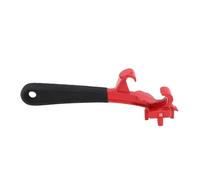 Spacnana 3 in 1 Bung Wrench Bucket Lid Opener Tool, Aluminum Alloy Multi Functional Opener for Steel Plastic Drums 5 to 55 Gallon with Non Slip Handle