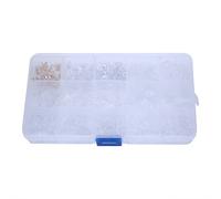 Spacnana 300pcs Silicone Nose Pads Kit 15 Values with Plastic for Eyeglasses Repair and Replacement