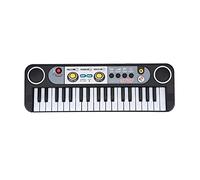 Spacnana 37 Key Electric Piano Keyboard Musical Instruments Kids Toy with Microphone, 3 Tone, 8 Rhythm, 24 Demos for Brain Development