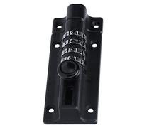 Spacnana 4 Digit Combination Locking Bolt Coded Latch Anti Theft Metal Lock with 1 Locking Ring and 1 Washer for Door Cabinet Garden Fence Gate