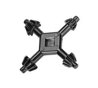 Spacnana 4 in 1 Drill Chuck Key, Universal Multifunctional Steel Master Chuck Key for Tightening and Loosening, with 4 Key Sizes, Suitable for Most Drills and Power Tools