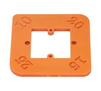 Spacnana 4 in 1 Round Corner Radius Template for Woodworking Made of Engineering Plastics with Clear Markings High Accuracy Easy to Use for Wood Projects