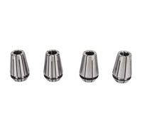 Spacnana 4 Jaw Collet Chuck High Carbon Steel Spring Collet Chuck 4Pcs D5.5x4.3 D5.5x4.5 D5x4 D6x4.5 for CNC Engraving Machine Milling Lathe Workholding
