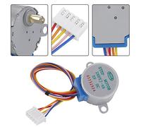 Spacnana 4-Phase 5-Wire Stepper Motor with 1/64 Gear Reduction for DC 5V Projects and Development Boards