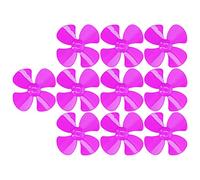 Spacnana 40mm Plastic Propeller, 4 Vane/Wing Propeller, LARGE Wind & LARGE THRUST, Strong Wind, 10pcs for Toy Remote Control Car Model with 2mm Diameter Shaft, Made of ABS Material, Many (Rose Red)