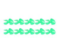 Spacnana 40mm Plastic Propeller, 4 Vane/Wing Propeller, LARGE Wind & LARGE THRUST, Strong Wind, 10pcs for Toy Remote Control Car Model with 2mm Diameter Shaft, Made of ABS Material, Many (Green)