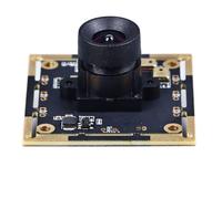 Spacnana 4MP Camera Module, USB Camera Module with Dual Microphone, 4MP 120FPS 100 Degree Distortion Plug and Play OV4689 Camera Board with Connector, Webcams