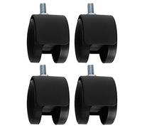 Spacnana 4Pcs 2in Caster Wheels Plastic Cabinet Caster 360 Degree Rotatable Universal Wheels 75mm Height 49mm Diameter for Cabinet Bookshelf Crib Trolley Furniture