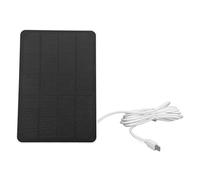 Spacnana 4W 5V Solar Panel for Outdoor Camera Monocrystalline Silicon with Type C Interface Portable Charger for Wireless Cameras Power Stations Camping Gear