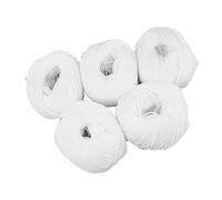 Spacnana 5 Binding Thread Spools Polyester Cotton Sewing String with Fine White Thread for Ledger Book Binding