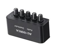 Spacnana 5 Way Audio Switcher, Bi Directional Aluminum Alloy Speaker Selector, Noise Reduction with Beautiful Sound for Conference Rooms and Multimedia