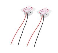 Spacnana 5Pcs Buzzer Alarm Electric Beep Alarm with ABS Material, 80dB Active High Sensitivity for Signal in Various Applications (White)