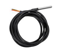 Spacnana 5PCS Digital Temperature Sensors Water Proof Stainless Steel Probe 2M Cable for RPI Shelly with Accurate Readings -20 to 80℃ for Greenhouse Warehouse Monitoring