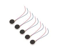 Spacnana 5pcs Flat Vibrating Motor, 11000RPM DC 3V 80mA Pager and Cell Phone Vibrating Motor, for Electronic Vibration Equipment (27mm)