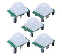Spacnana 5Pcs PIR IR Module, Sensitive Stable Accurate Human Motion Detector with Digital Signal Processing for Alarm System Automatic Lighting, DC4.5 20V