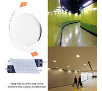Spacnana 5W 7W LED Panel Light with Motion Sensor, Energy Efficient Design, 180-Degree Detection Angle, Ideal for Home Corridor, Balcony, and Public Areas (7W)