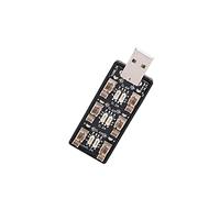 Spacnana 6 Channel LiPo Battery USB Charger, ABS Material, Fast Charging for All 1S LiPo Batteries with LED Indicators for Drone and RC Users