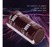 Spacnana 6800uF Electrolytic Capacitor 63V 2pcs Set Electronic Component Kit 25 X 50mm 105, Capacitors for a Wide Range of Electronic Applications, Quite Good Accessory for, Suitable
