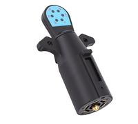 Spacnana 7 Pin Trailer Plug Tester, 6 LED Indicators for Diagnosing Trailer Lights, with ABS Plastic Housing and Brass Pins