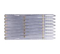 Spacnana Adjustable Length Aluminum Sewing Gauge, Accurate Measuring Tool for DIY Curtain and Skirt Pleats, Ideal for Crafters
