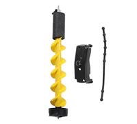 Spacnana Auger Drill Bit, 5 Inch Rotation Diameter Nylon Ice Auger Bit with Float and Protective Cover, for Deep Waters and Electric Drills