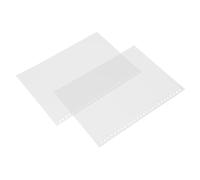 Spacnana B5 Loose Leaf Cover PP Plastic Sheet Protector for Document Organization 50 Pack Clear Presentation for Office School Work (White)