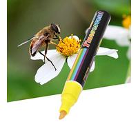 Spacnana Bee Queen Marker Pen, Plastic Mark Paint Tool, 8 Colors for Beekeeping, Easy to Use for Beginners and Professionals (Yellow)