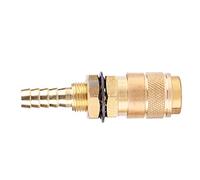 Spacnana Brass Quick Connector M8 Water Gas Hose Fitting with Fast Connect for MIG TIG Welder Torch (Brass Color)