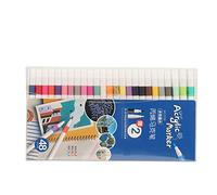 Spacnana Bright Acrylic Paint Pens, Long Lasting Colors, Strong Coverage, Comfortable Grip, for Porcelain, Ceramic, Glass, Metal, Plastic, Fabric (48 Colors)