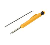 Spacnana Carpenter Mechanical Pencil, ABS Material, Deep Hole Scribe Tools for Woodworking, Green for Construction Drafting and Architects (Yellow)