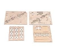 Spacnana Children's Crane Tower The Remote Wood Control Scientific Experiment Stam Hand Educational Stem, Ecological Wood Material