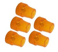 Spacnana Crutch Tip Rubber Cane Tips 5Pcs 19mm Thick Non Slip Absorbent Vibration with Imitated Tire Texture for Standard Canes & Folding, Durable Replacement Walking