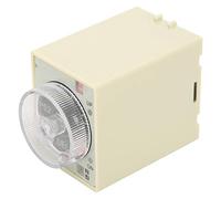Spacnana Delay Timer Relay, Adjustable AC220V Timer with 2 Contacts, Customizable Delay 1s to 6min for Automation Control