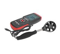 Spacnana Digital Anemometer, Wind Speed Meter with Temperature and Humidity Measurement, Retractable Handle 21.1in for Industrial and Household Use