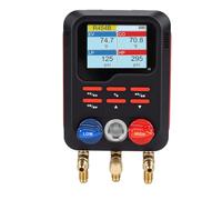 Spacnana Digital Manifold Gauge HVAC with 2 Clamps, R22 R410A R134A