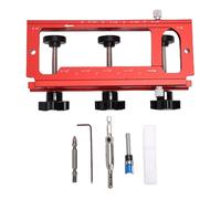 Spacnana Door Hinge Mortise Jig, Aluminum Alloy Template Kit for 2.5 to 5.5 Inch Hinges on Cabinet and Entry Doors