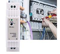 Spacnana DR-15-24 DIN Rail Power Supply, Engineering Plastic, Stable Output and Low Noise for Industrial Control Equipment