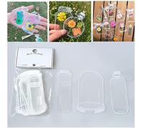 Spacnana Dried Flower Bookmark, Transparent Material, 30Pcs Beautiful Flower Bookmarks for Book Lovers, Perfect for Journaling and Reading (A)