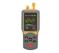 Spacnana Dust Particle Counter Tester, PM2.5 PM10 Detector Monitor Temp and Humidity Test with Audio Alarm for Indoor Air Quality