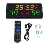 Spacnana Electronic Basketball Scoreboard, Portable Digital Scoreboard with Remote Timer LED Score Keeper, for Volleyball Baseball Tennis Indoor Sports Games
