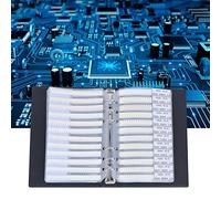 Spacnana Electronic Component Sample Book, 0201 SMD Resistor Sample Book, 170 Values Resistor Kit 50 Each 1% Accuracy in Storage Book Case, Record Books