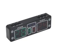 Spacnana Electronic Scoreboard ABS Digital Scoreboard LED 10 Digit Touch and Button Control Rechargeable DC 5V for Basketball Volleyball Table Tennis Training School Gym (Black)