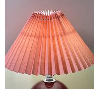 Spacnana Elegant E27 -Lamp Shade for Household Office - Exquisite Workmanship, Widespread Applications Ideal for Living Room and Bedroom (Pink lampshade)