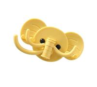Spacnana Elephant Head Wall Hook, Cute Adhesive Wall Hanger for Bathroom, Kitchen, Home Office with No Nail, No Trace, Made of ABS