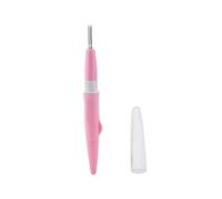 Spacnana Embroidery Punch Needle Set, Needle Punch Pen with 3 Fine Needles, DIY Craft Tool, Comfortable Handle, Stitch Any Pattern (Pink)
