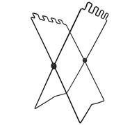 Spacnana Foldable Iron Wire Trash Bag Holder Rack Portable Camping Trash