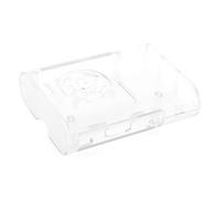 Spacnana Frosted Transparent 3B 3B+ Case, Wall Mountable | Single Board Computer Enclosure, 40mm Fan-Ready Chassis, L-Shape Snap-Together Assembly, ABS Plastic Shell